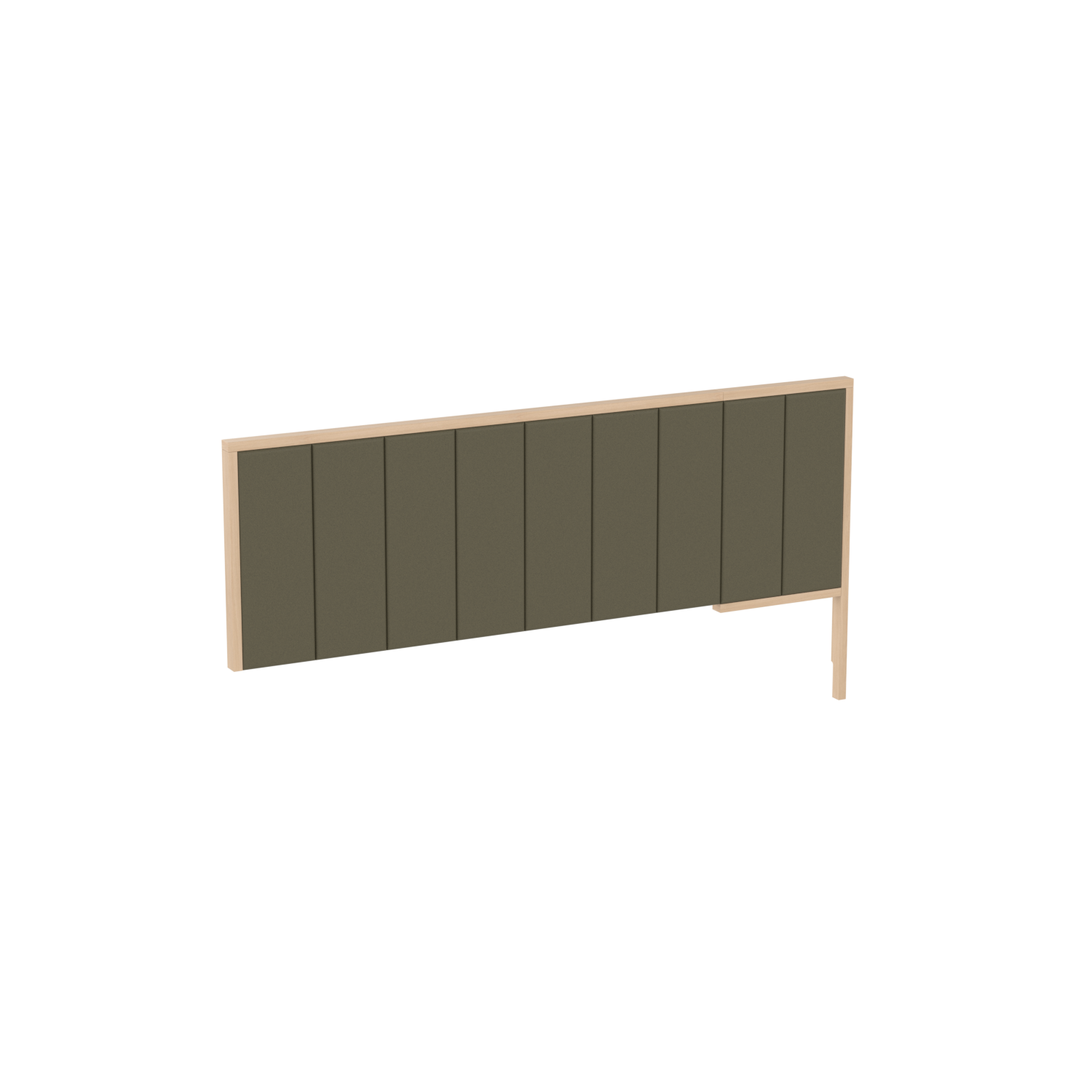 Q-209LS-ACC-TOW_TPS_ACC Queen Headboard With Side Panel