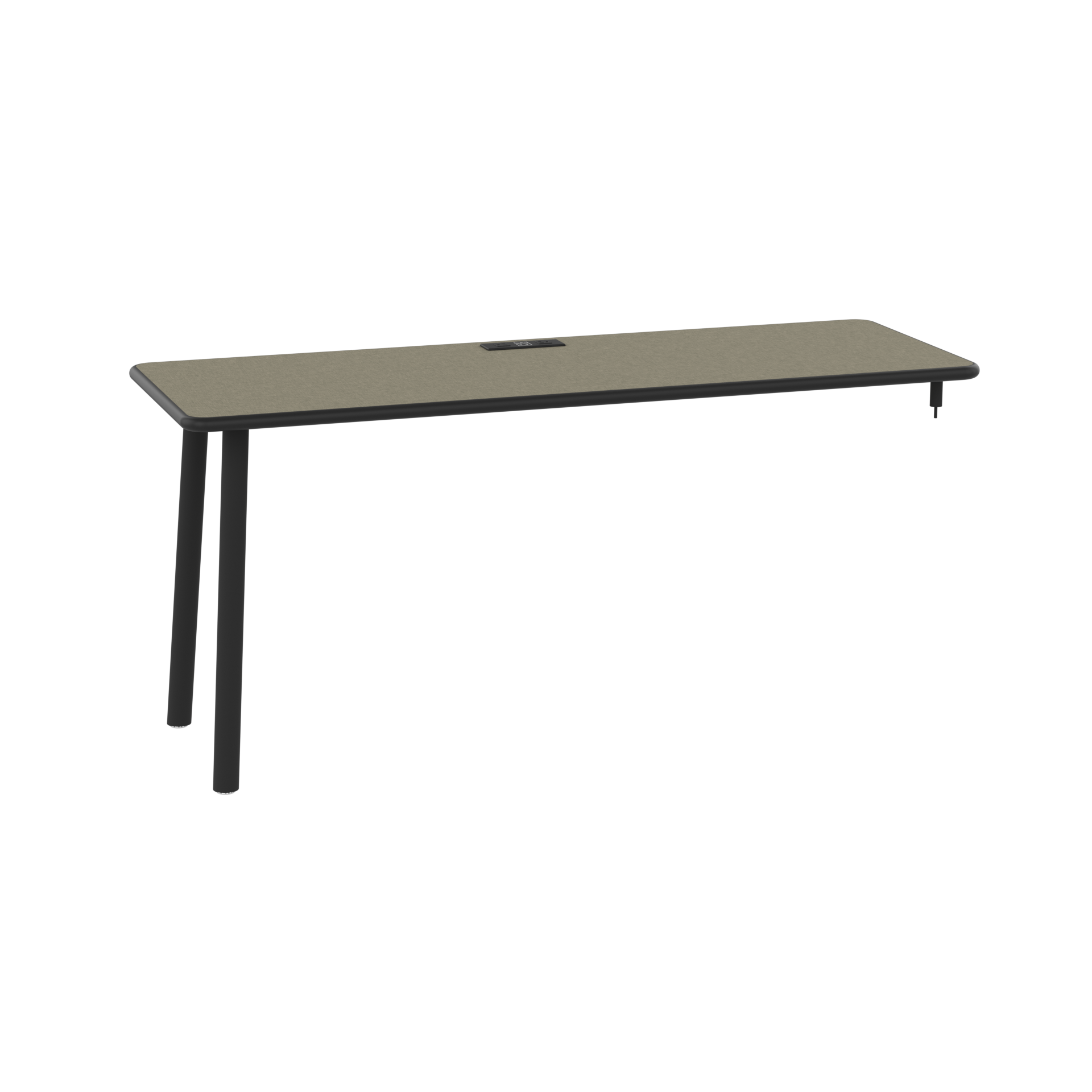 X-202A-FFI_66inch Freestanding Desk With Pin Legs And Power